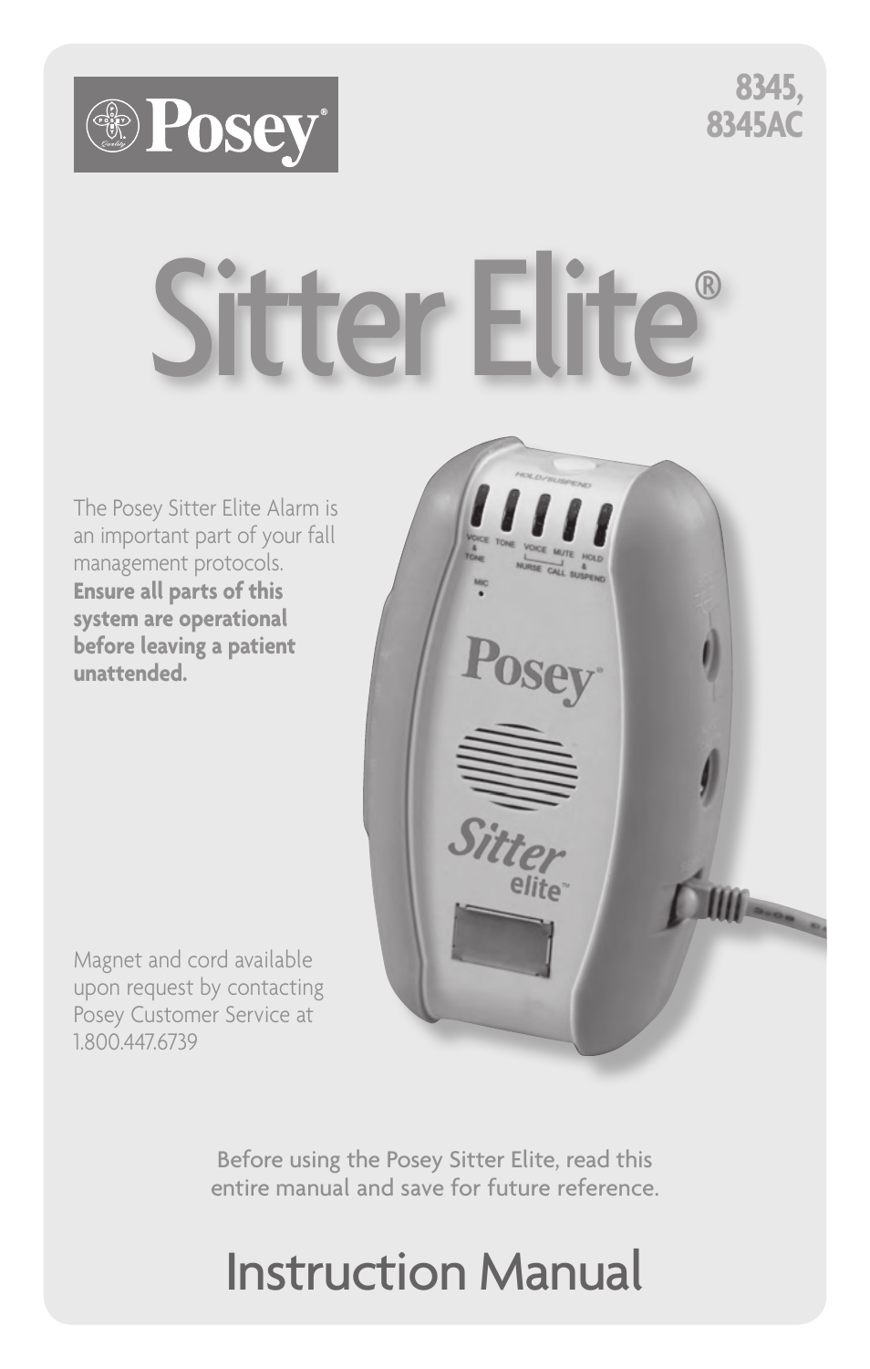 Posey Sitter Elite® User Manual | 40 pages