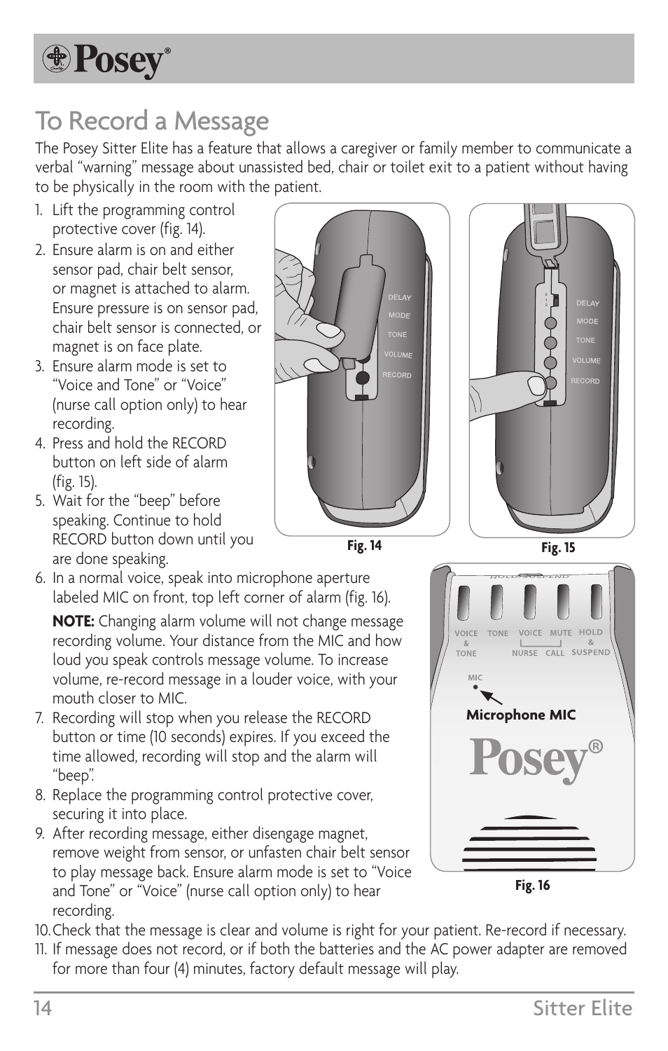 Sitter, 14 sitter elite | Posey Sitter Elite® User Manual | Page 14 / 40
