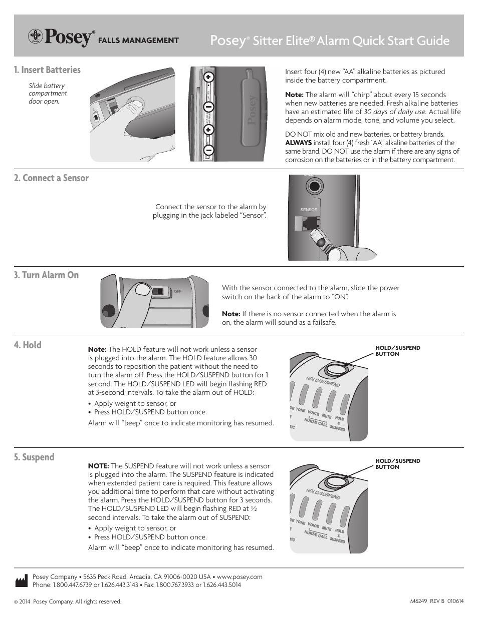 Posey Sitter Elite® User Manual | 2 pages