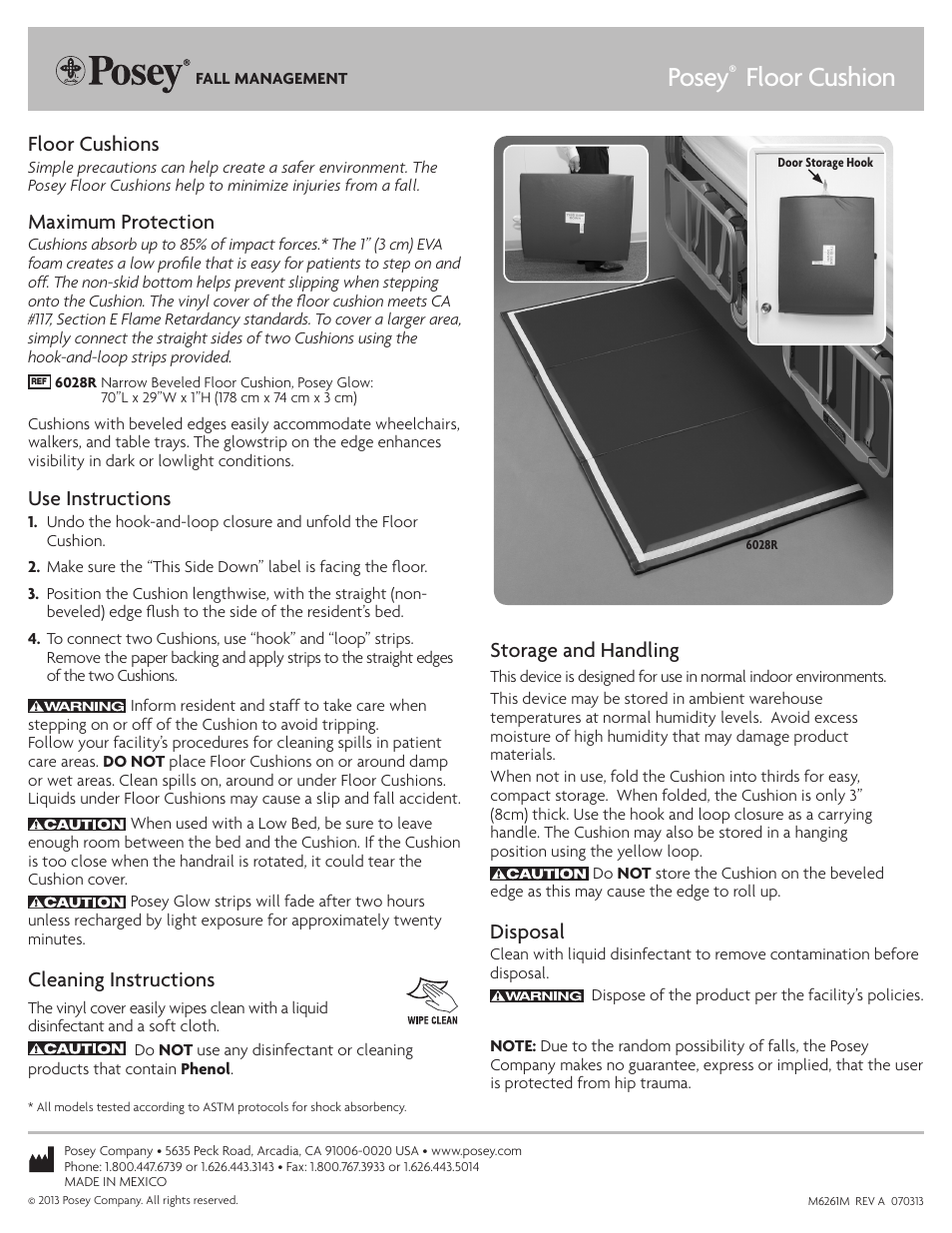 Posey Floor Cushions User Manual | 1 page