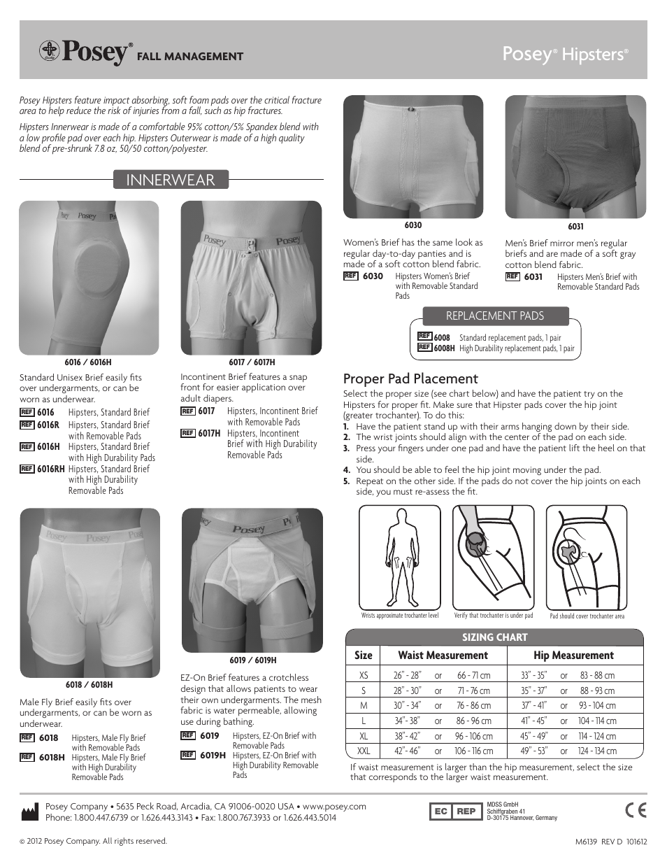 Posey Hipsters® Sweatpants User Manual | 2 pages