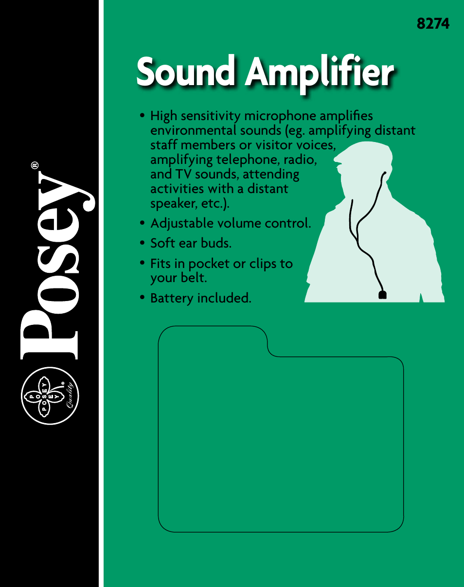 Posey Sound Amplifier User Manual | 2 pages