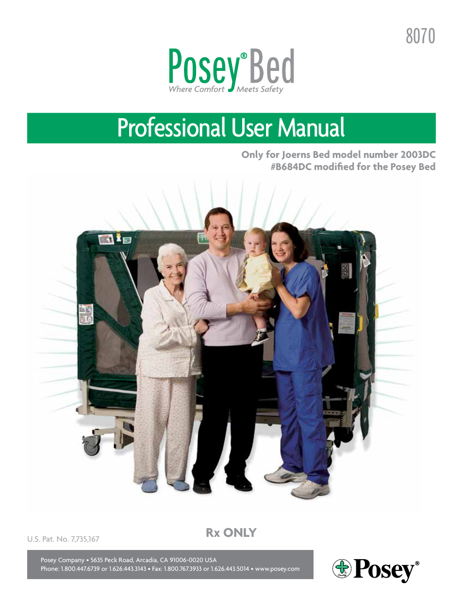 Posey Bed 8070 User Manual | 36 pages