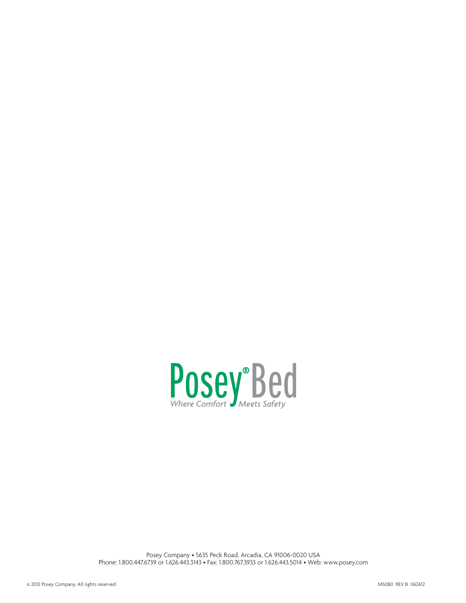 Posey Bed 8060 User Manual | Page 28 / 28
