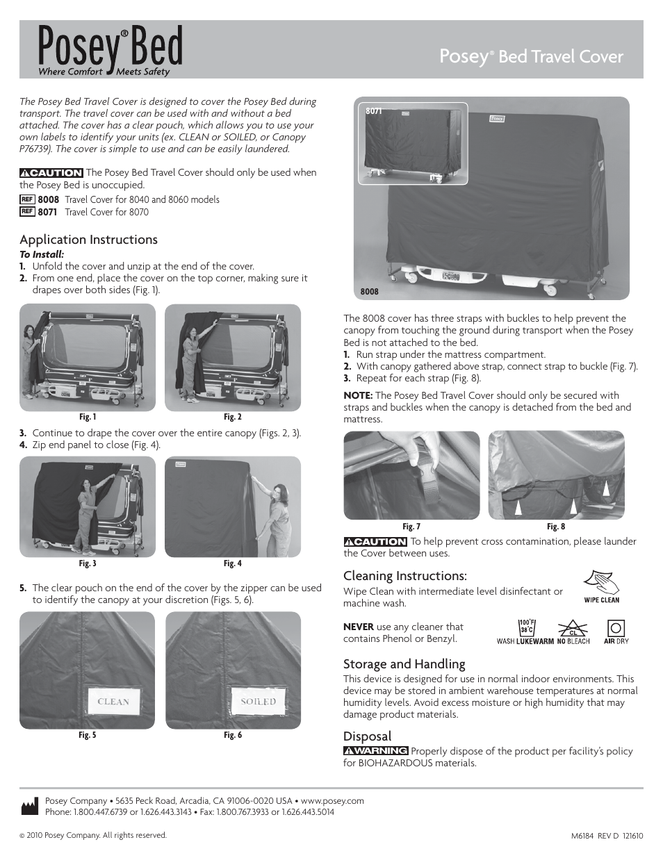 Posey Bed Travel Cover User Manual | 1 page