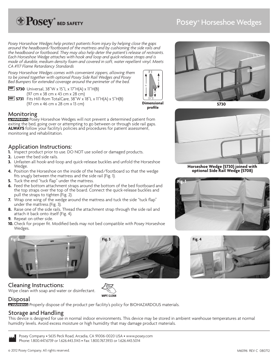 Posey Horseshoe Wedges User Manual | 1 page