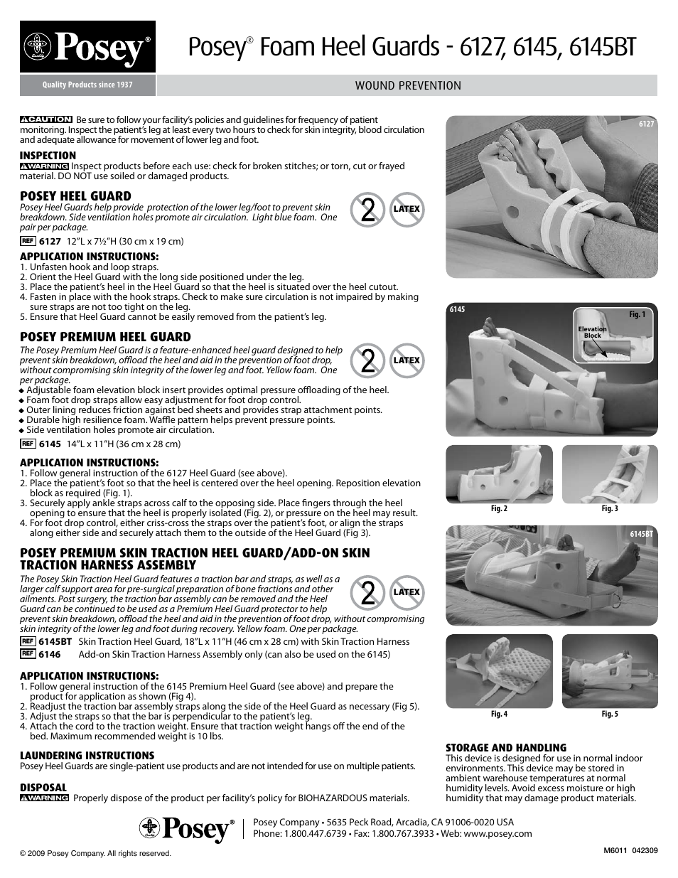 Posey Heel Guards User Manual | 1 page