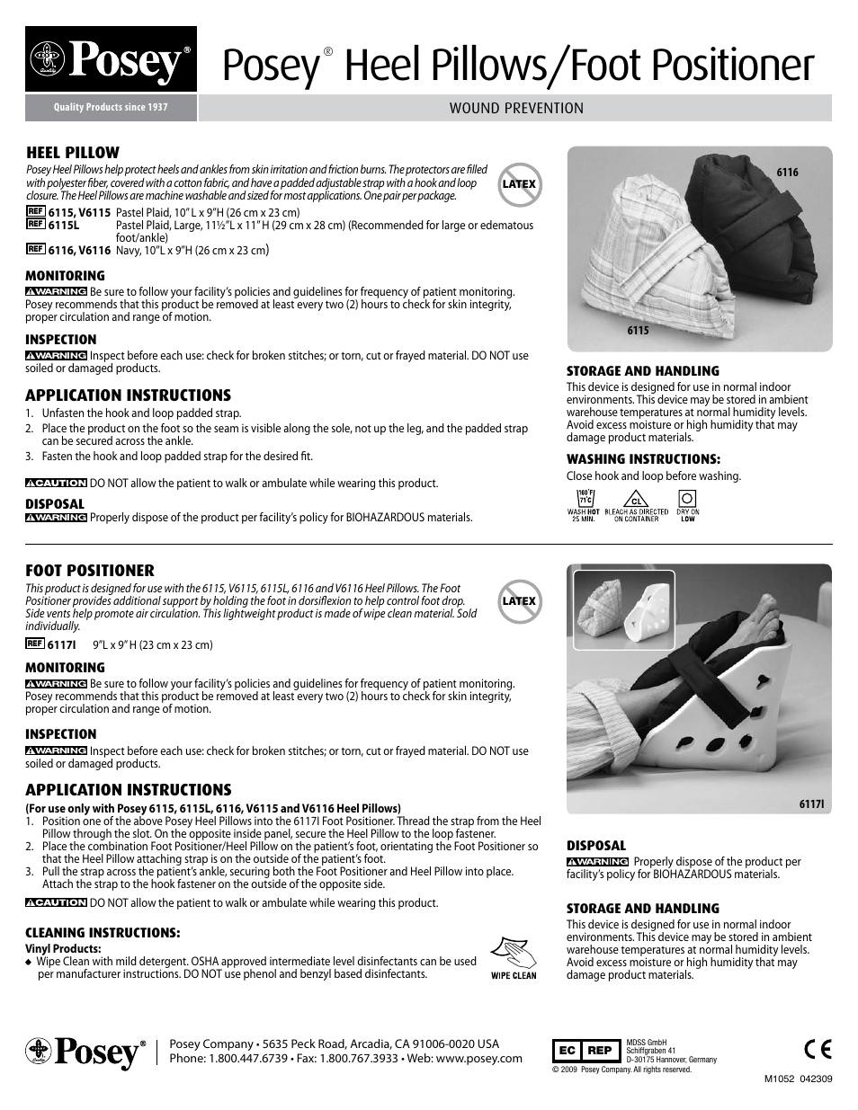 Posey Heel Pillows User Manual | 1 page