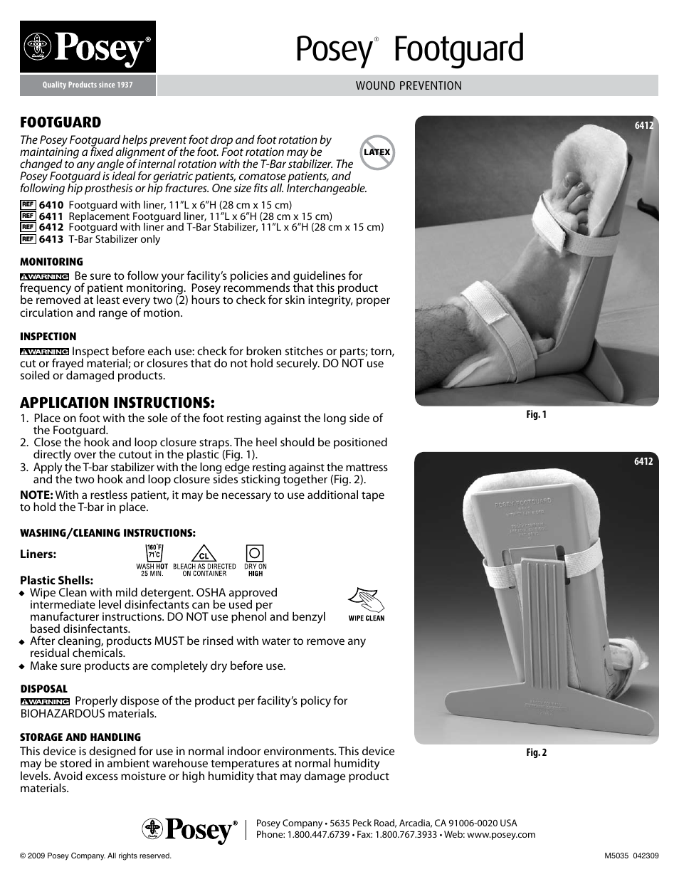 Posey Foot-Guard User Manual | 1 page