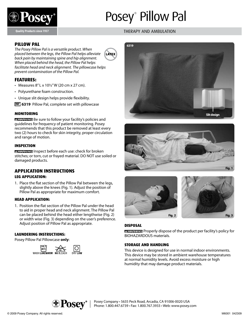 Posey Pillow Pal User Manual | 1 page