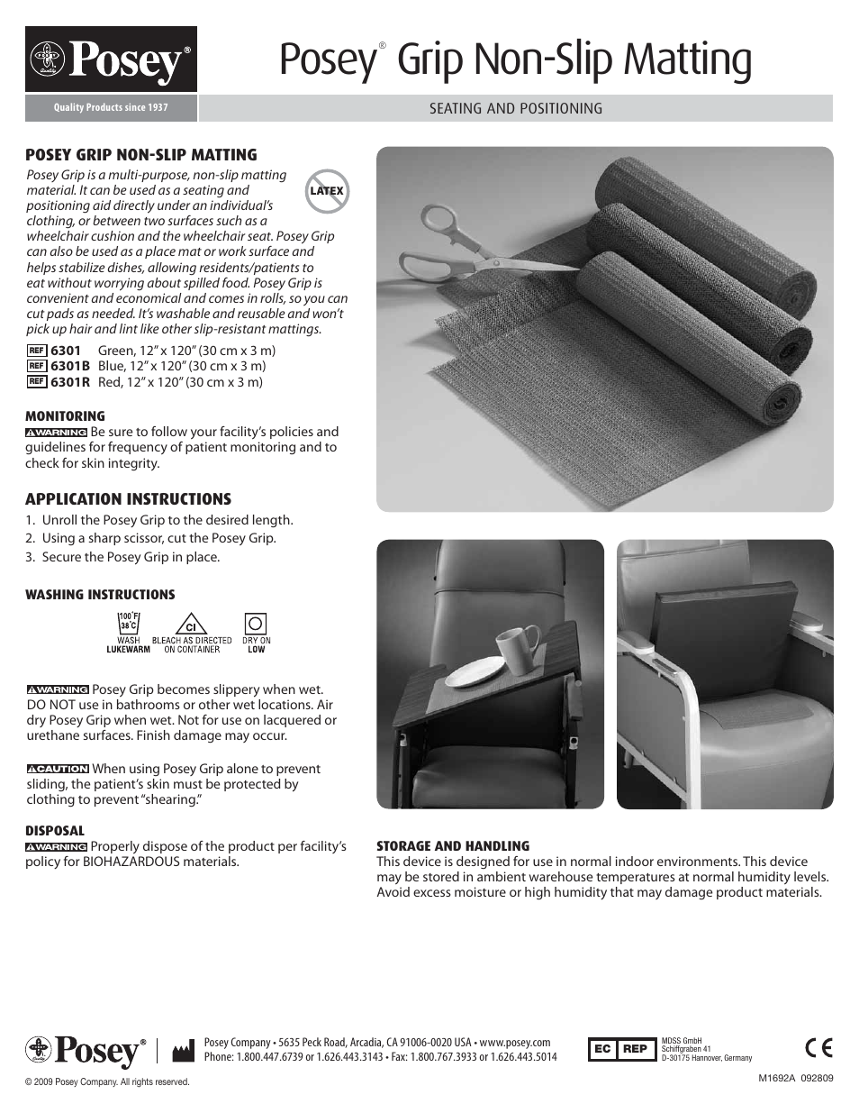 Posey Grip Non-Slip Matting User Manual | 1 page