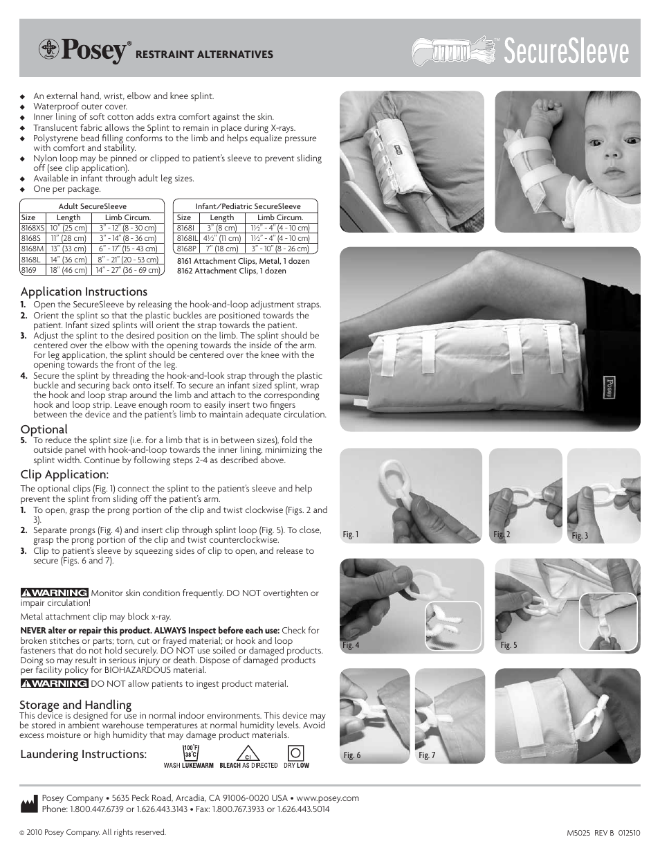 Posey SecureSleeve User Manual | 1 page