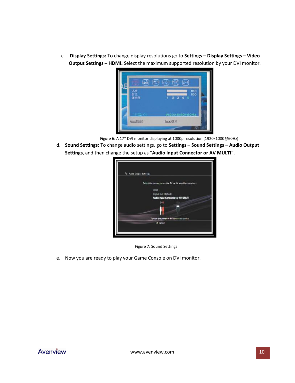 Avenview DVI-GS3-2 User Manual | Page 10 / 13