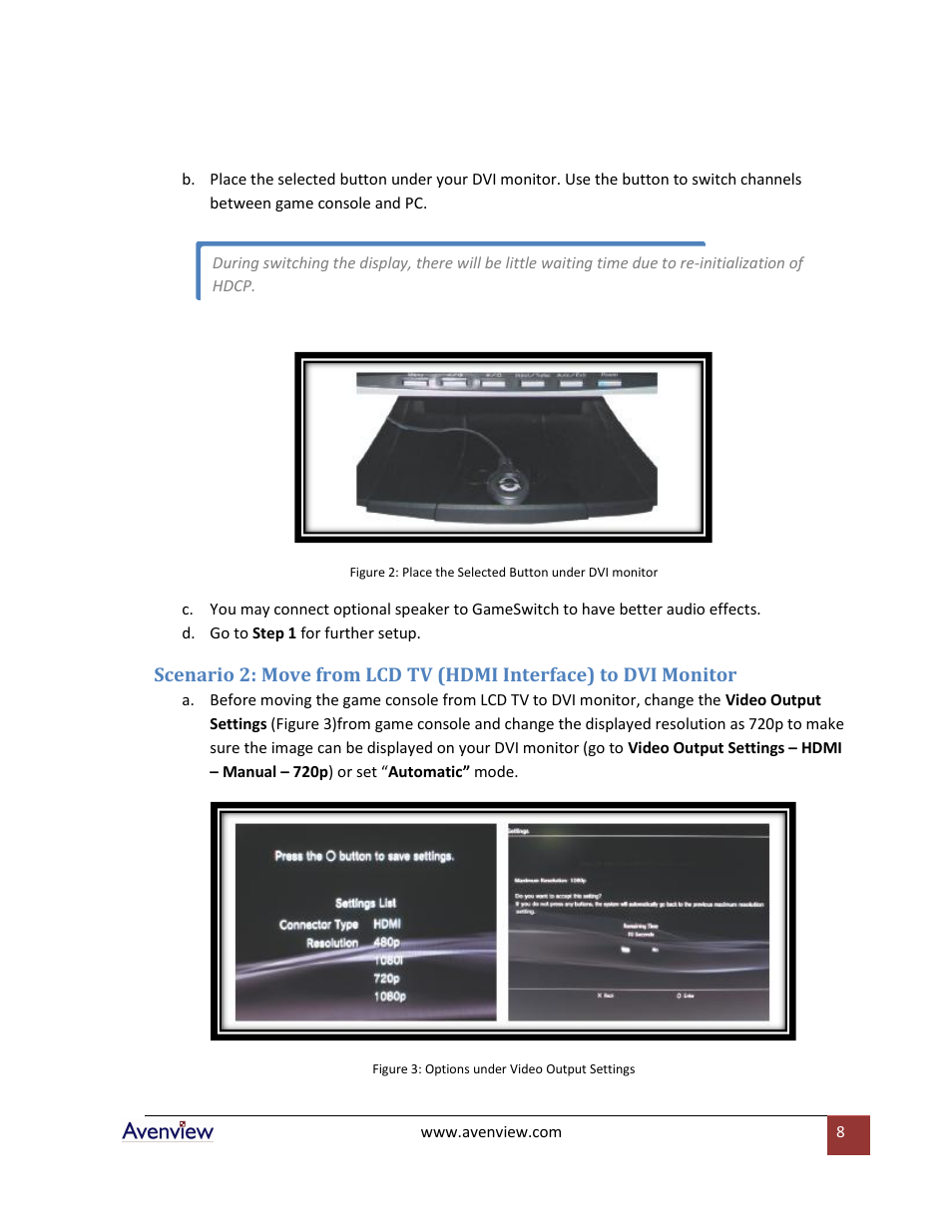 Avenview DVI-GS3-2 User Manual | Page 8 / 13