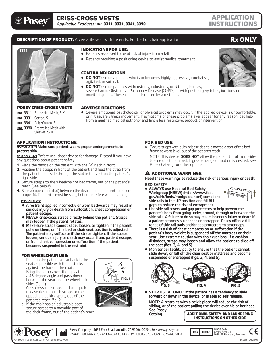 Posey Criss-Cross Vest User Manual | 2 pages