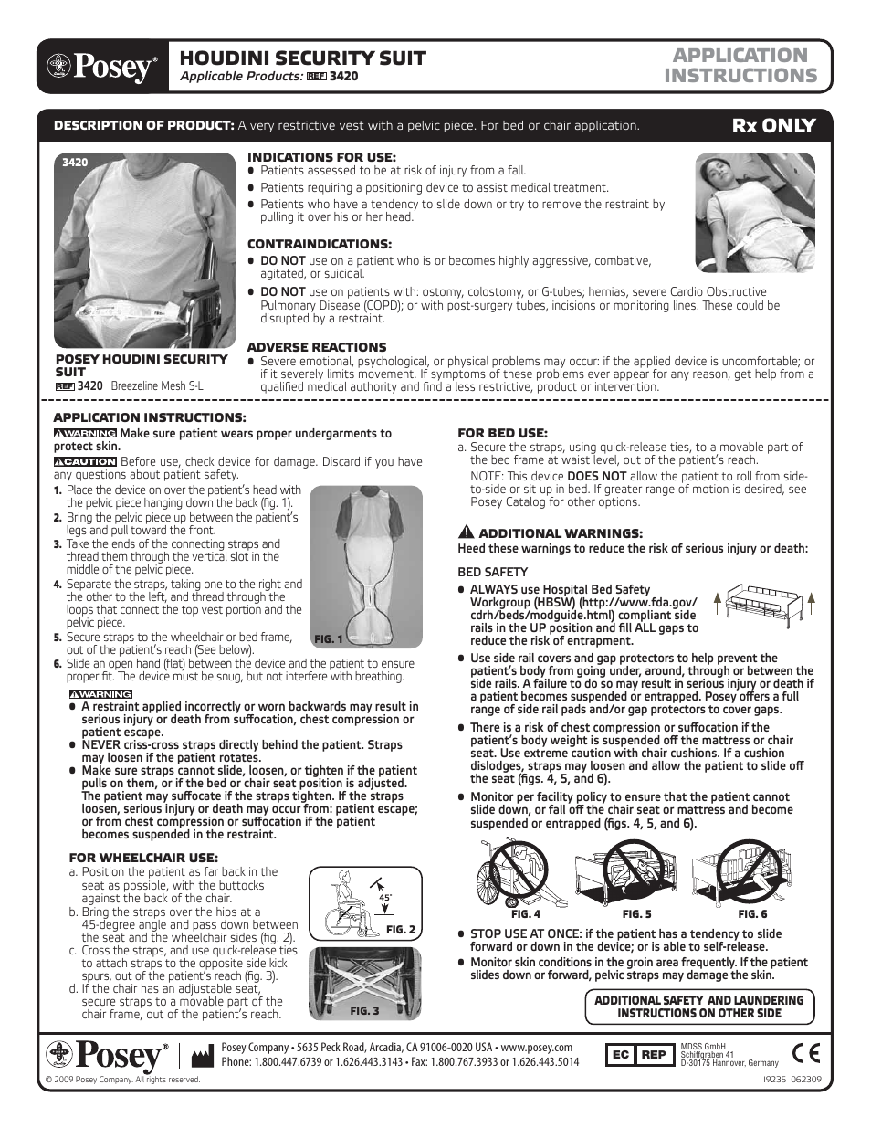 Posey Houdini Security Suit User Manual | 2 pages