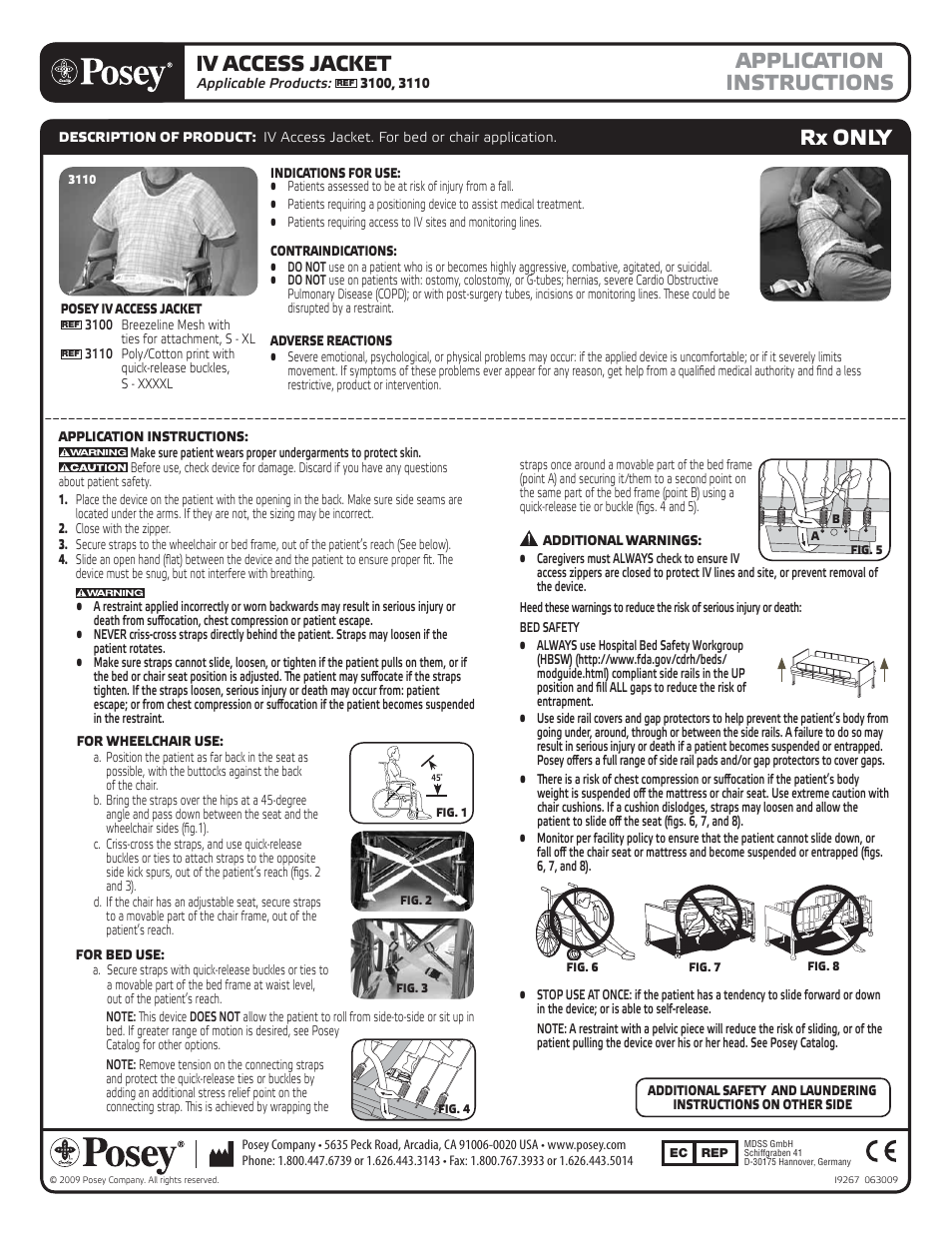 Posey IV Access Jacket User Manual | 2 pages