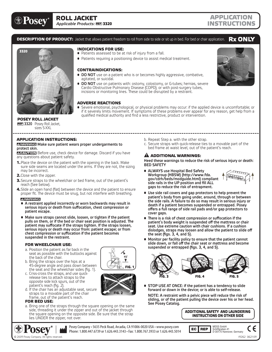 Posey Roll Jacket User Manual | 2 pages