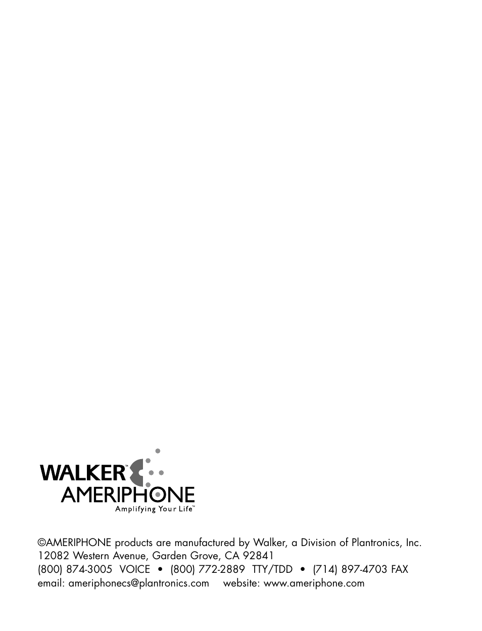 Ameriphone XL-40 User Manual | 88 pages