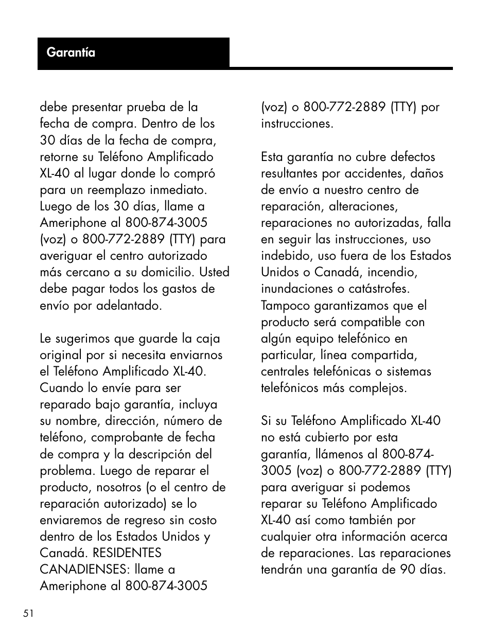 Ameriphone XL-40 User Manual | Page 57 / 88