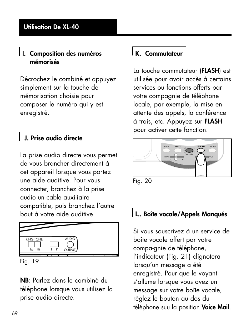 Fig. 19, Fig. 20 | Ameriphone XL-40 User Manual | Page 75 / 88