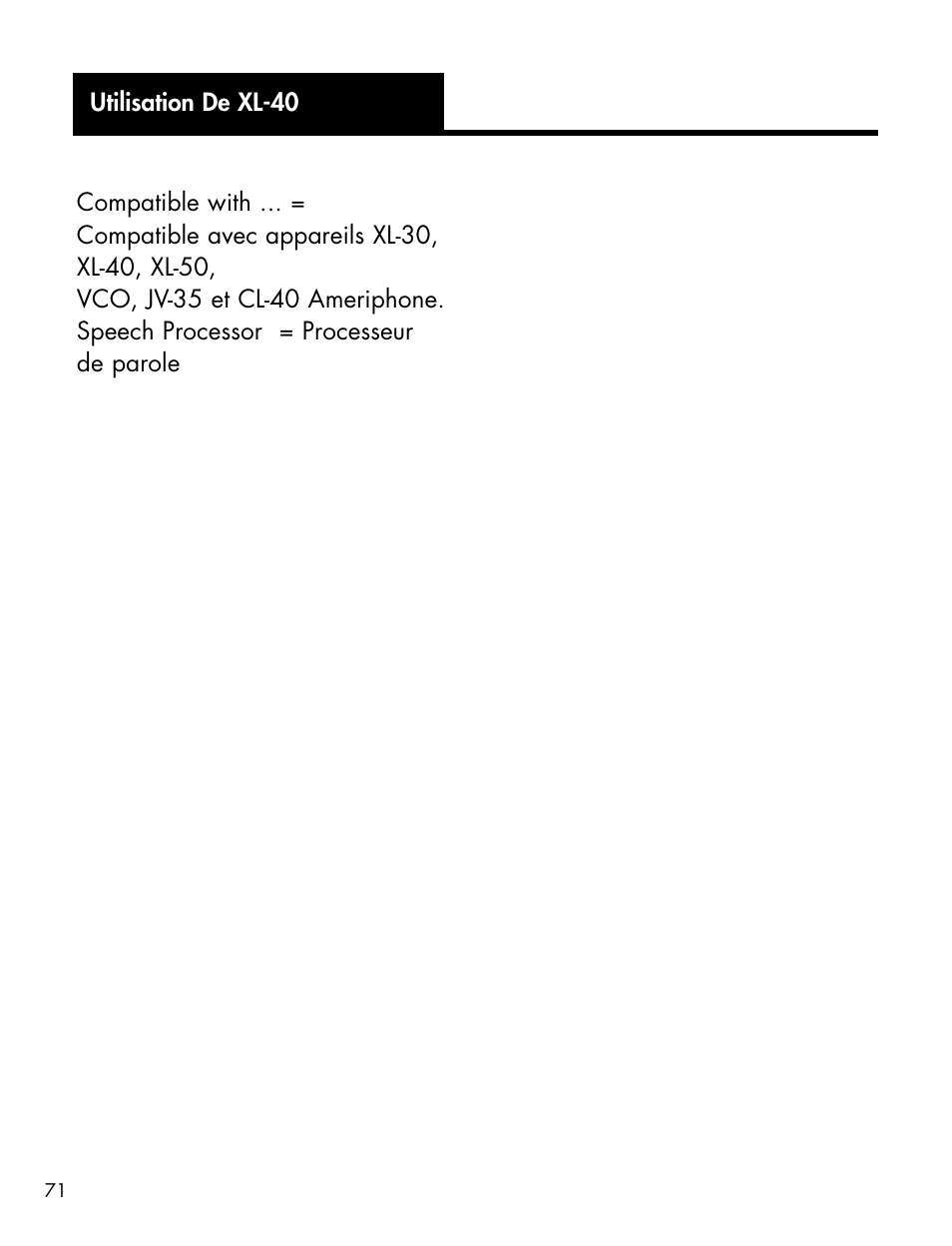 Ameriphone XL-40 User Manual | Page 77 / 88