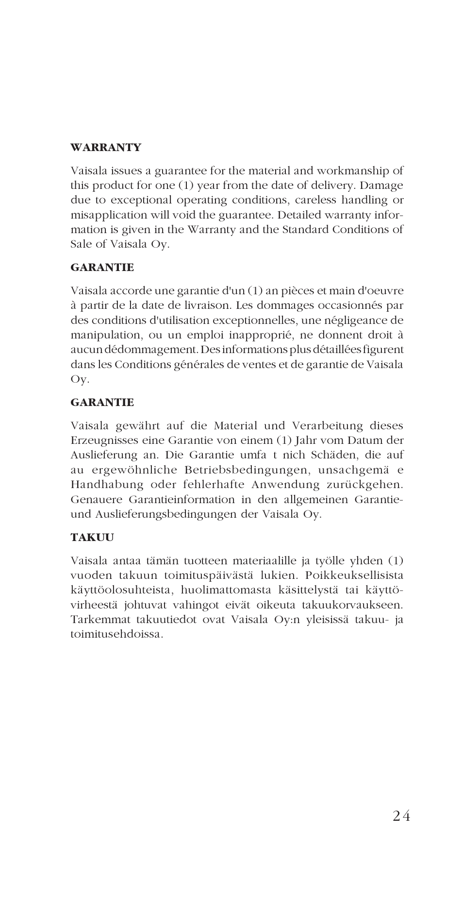 Vaisala HM34 User Manual | Page 27 / 30