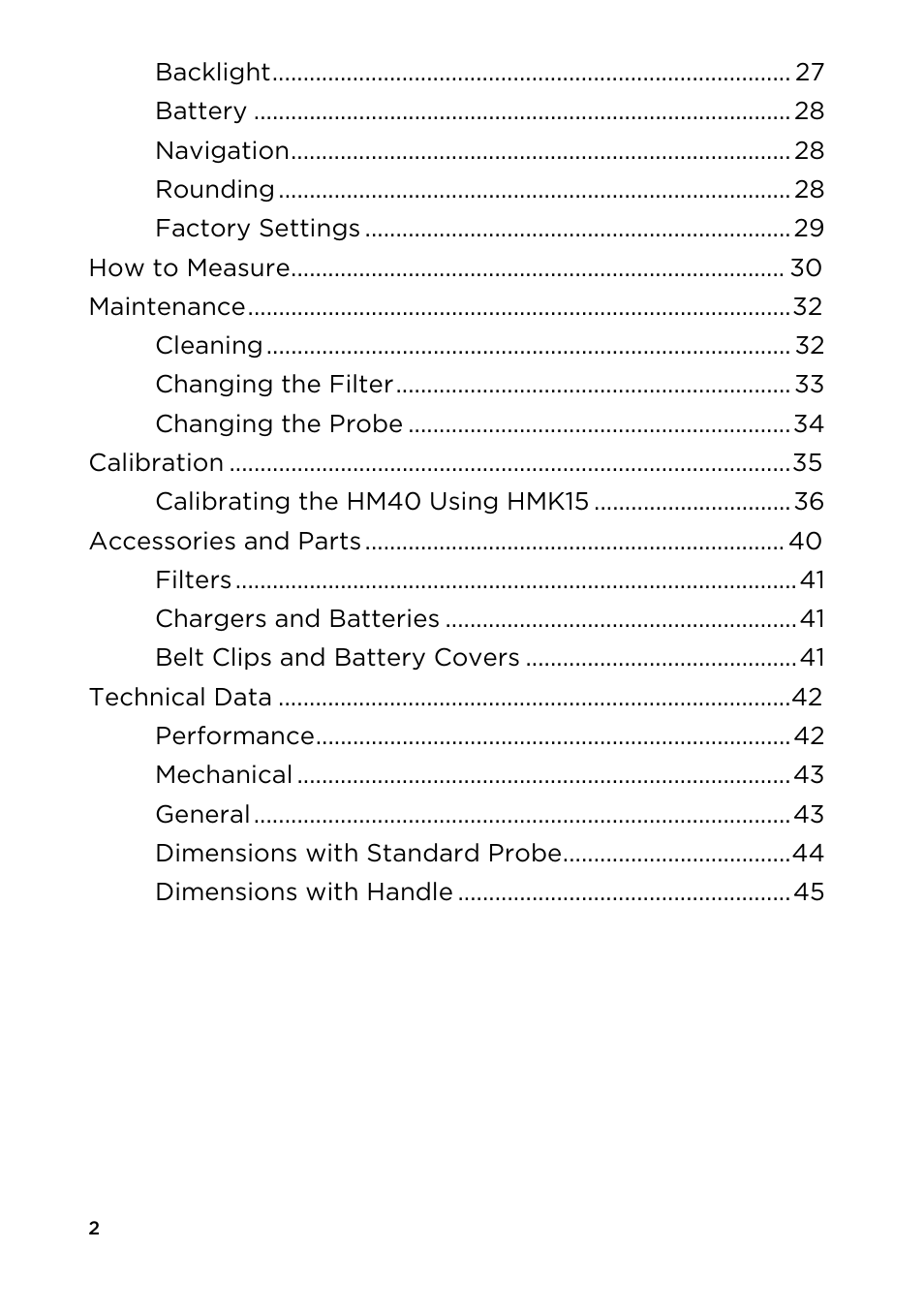 Vaisala HM40 User Manual | Page 3 / 47