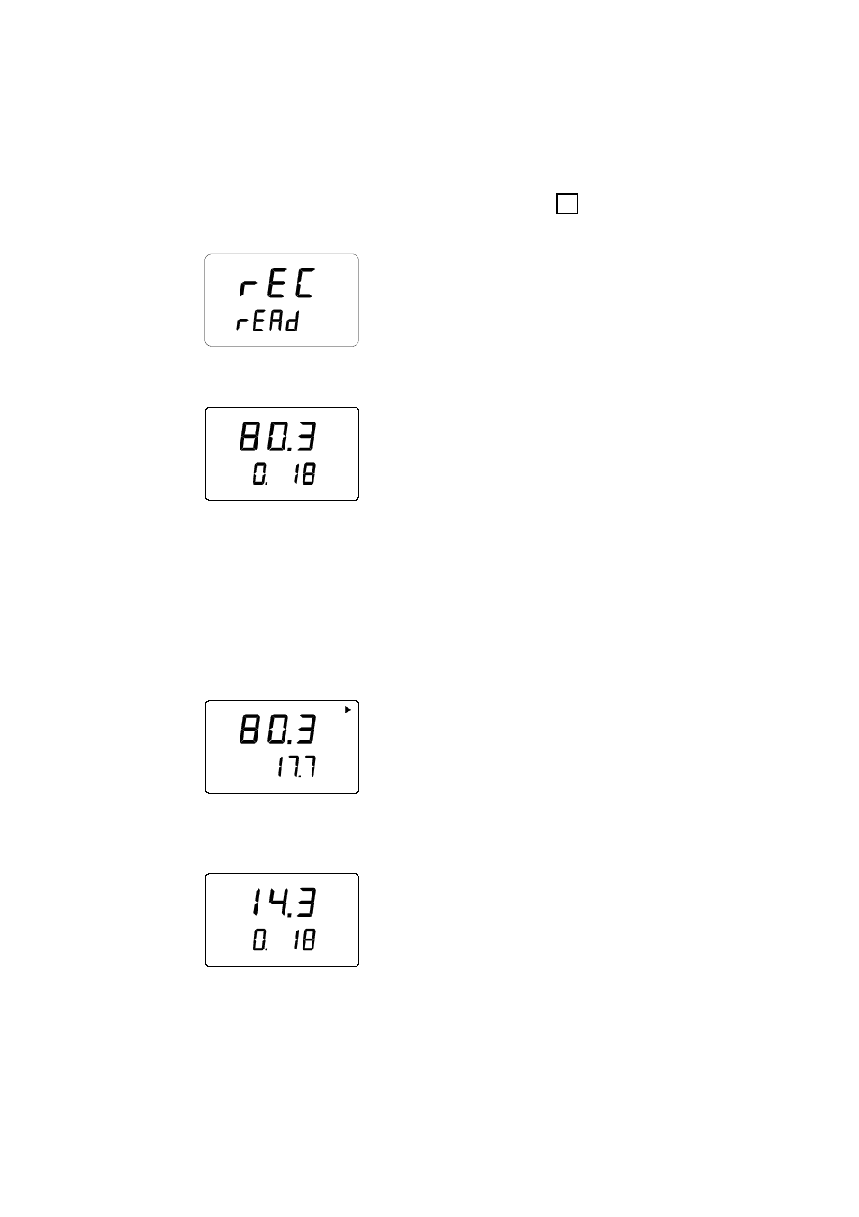 Reading the measurement results rec read, Reading the measurement results, Rec read | Vaisala HM44 User Manual | Page 27 / 52