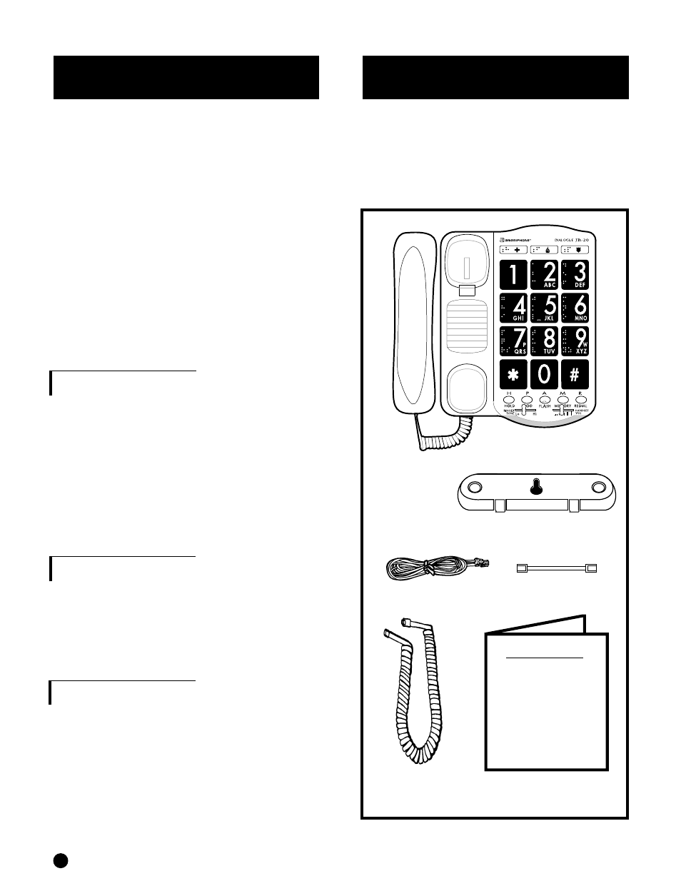 Please make sure your, Package includes the items as shown below | Ameriphone JB-20 User Manual | Page 4 / 18