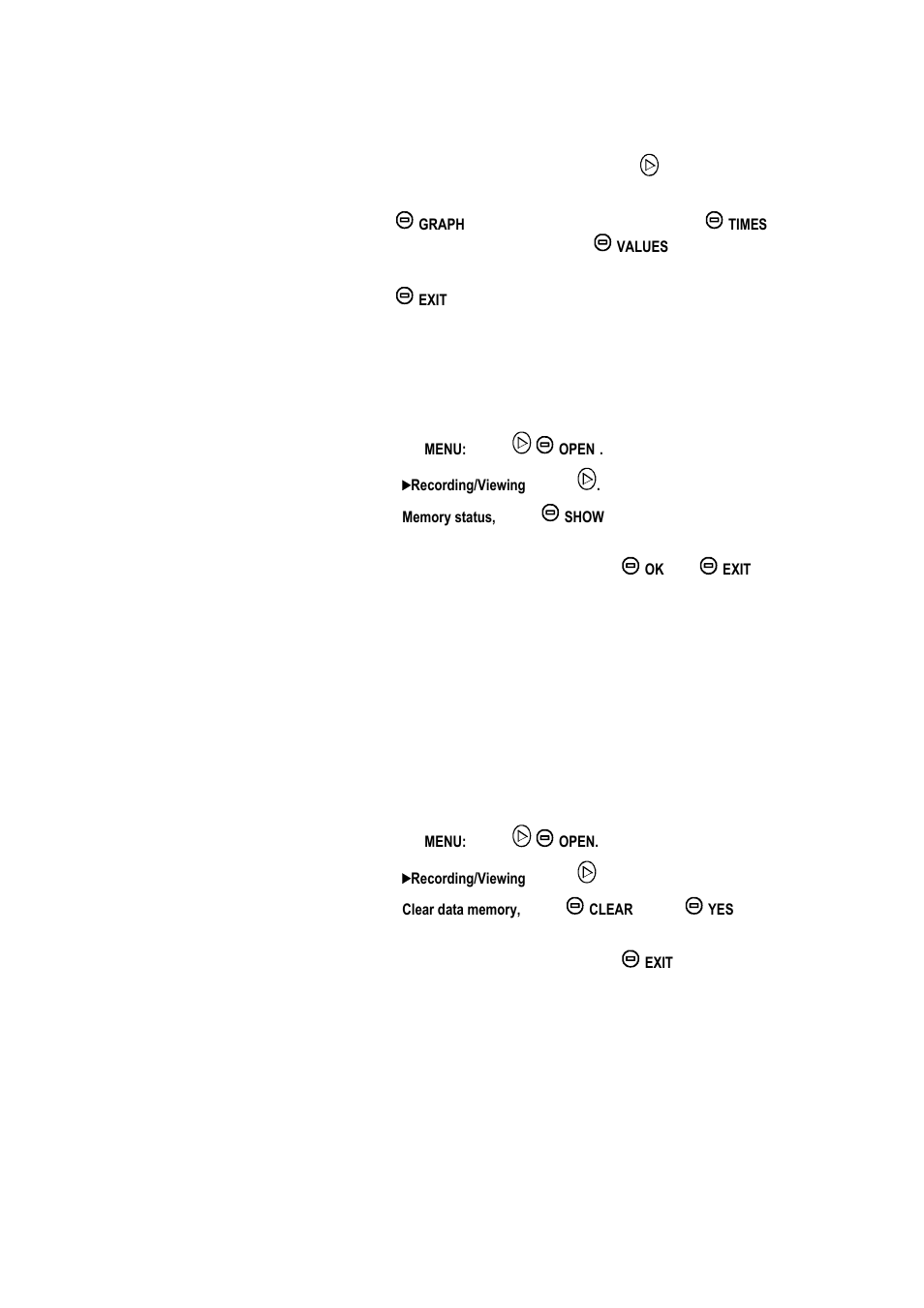 Checking memory status, Deleting all recorded files | Vaisala HM70 User Manual | Page 33 / 83