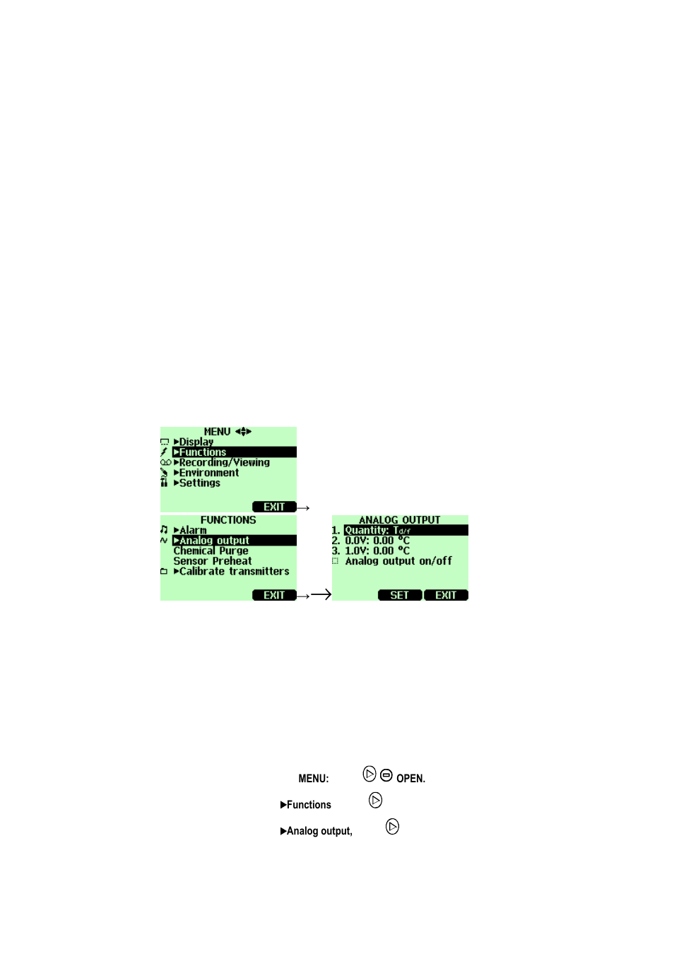 Analog output connection, Selecting and scaling the analog output, Chapter 11 | Vaisala HM70 User Manual | Page 61 / 83