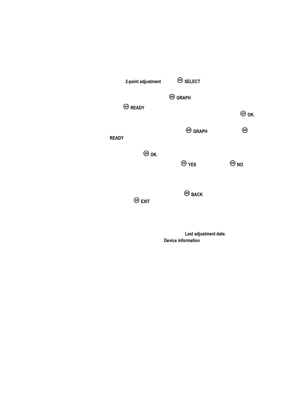 Point adjustment, Last adjustment date | Vaisala HM70 User Manual | Page 67 / 83