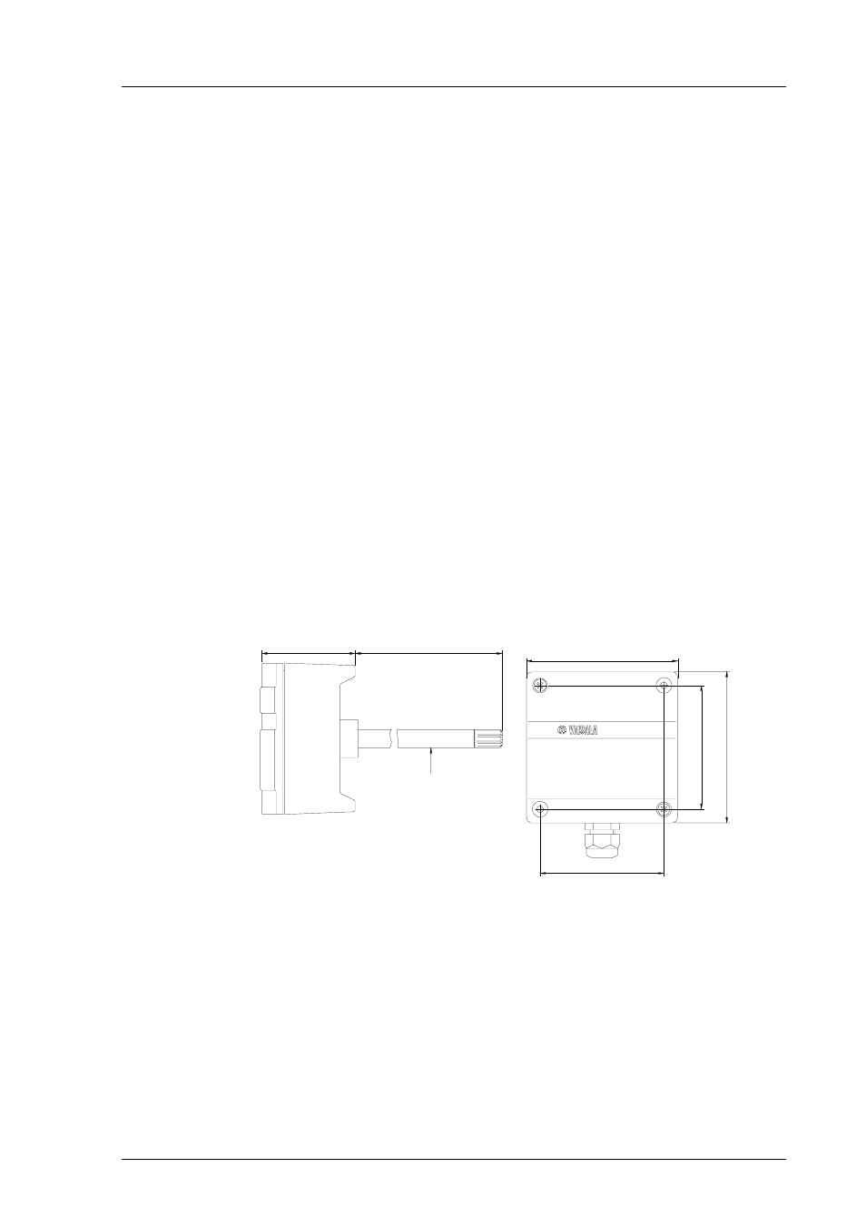 Installation, Figure 3.2 dimensions of the hmd70u/y (in mm) | Vaisala HMD70 User Manual | Page 7 / 18