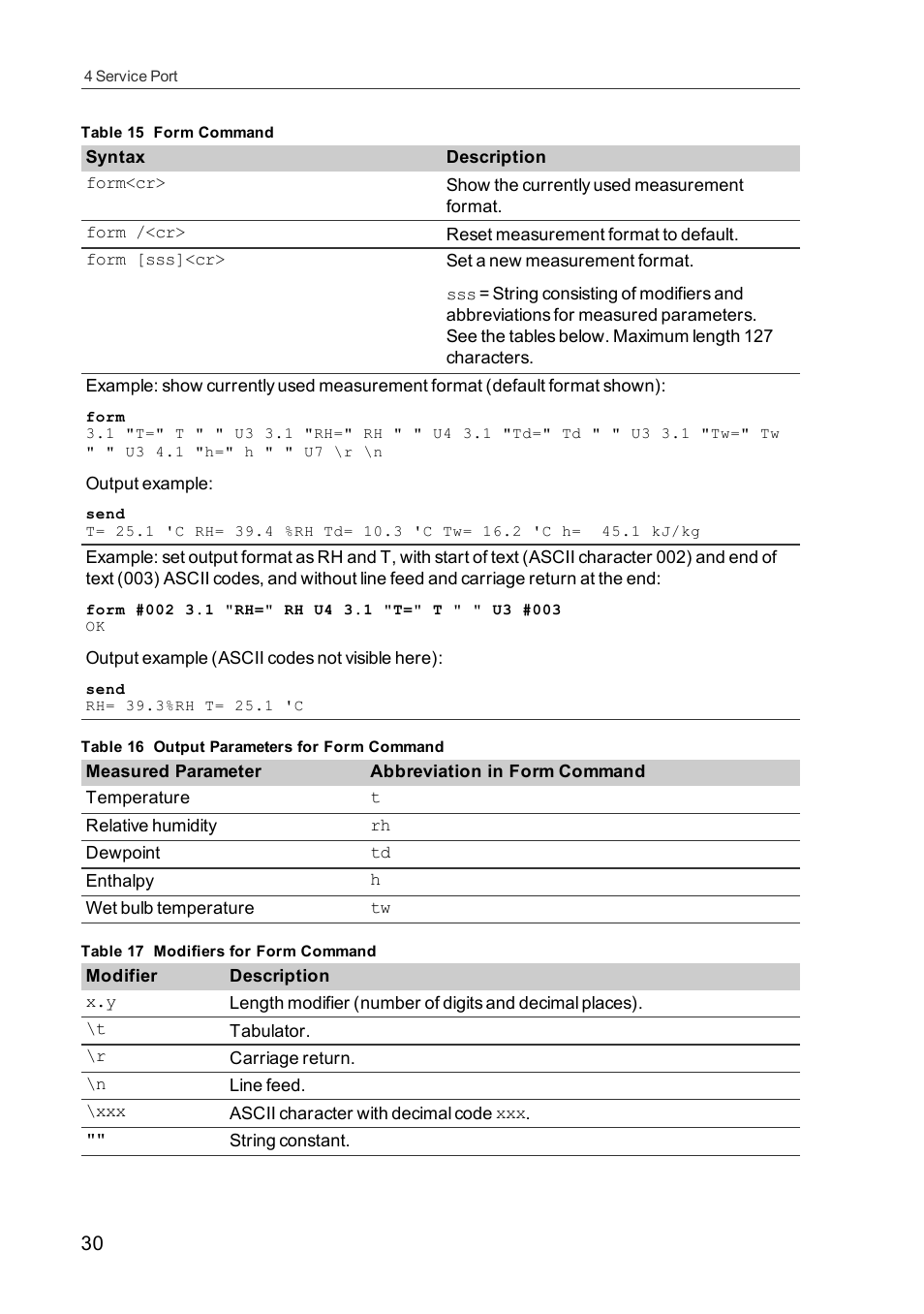 Vaisala HMDW110 User Manual | Page 32 / 62