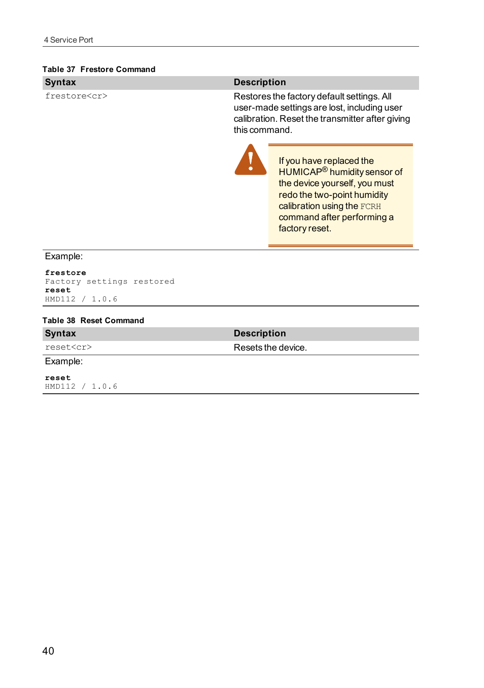 Vaisala HMDW110 User Manual | Page 42 / 62