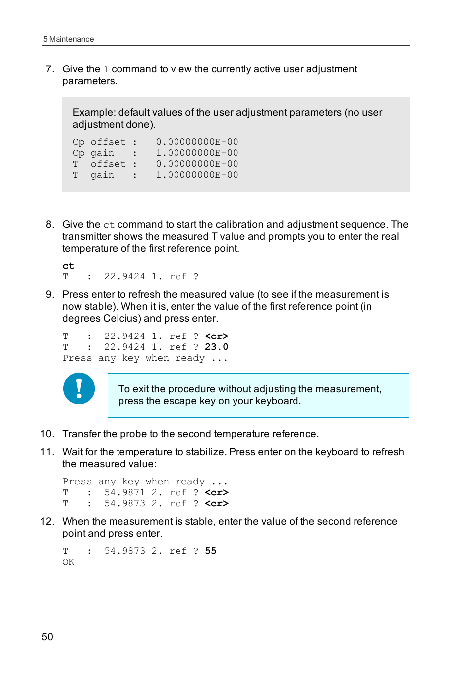 Vaisala HMDW110 User Manual | Page 52 / 62