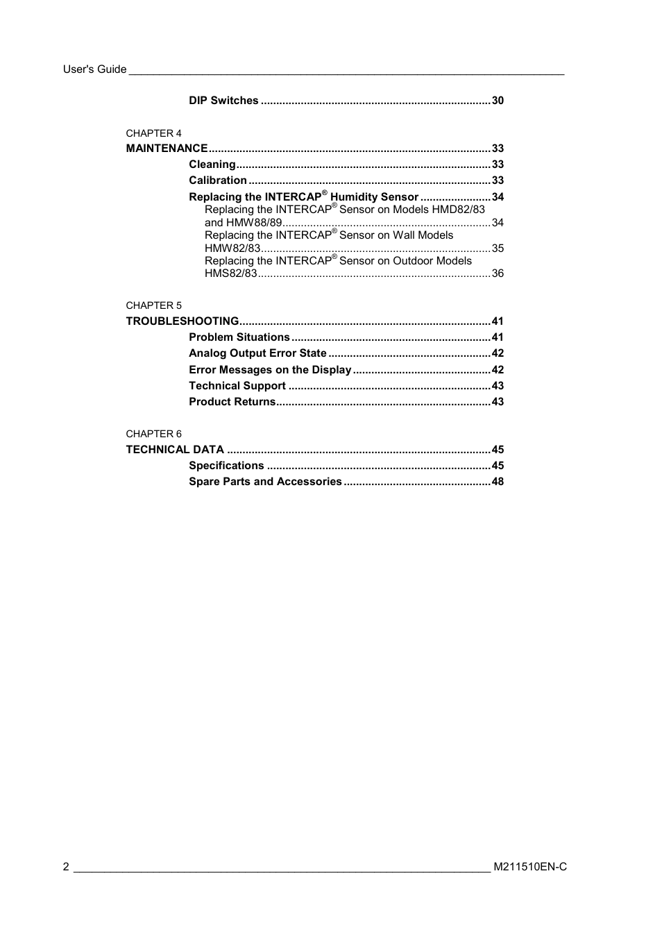 Vaisala HMDW80 User Manual | Page 4 / 51