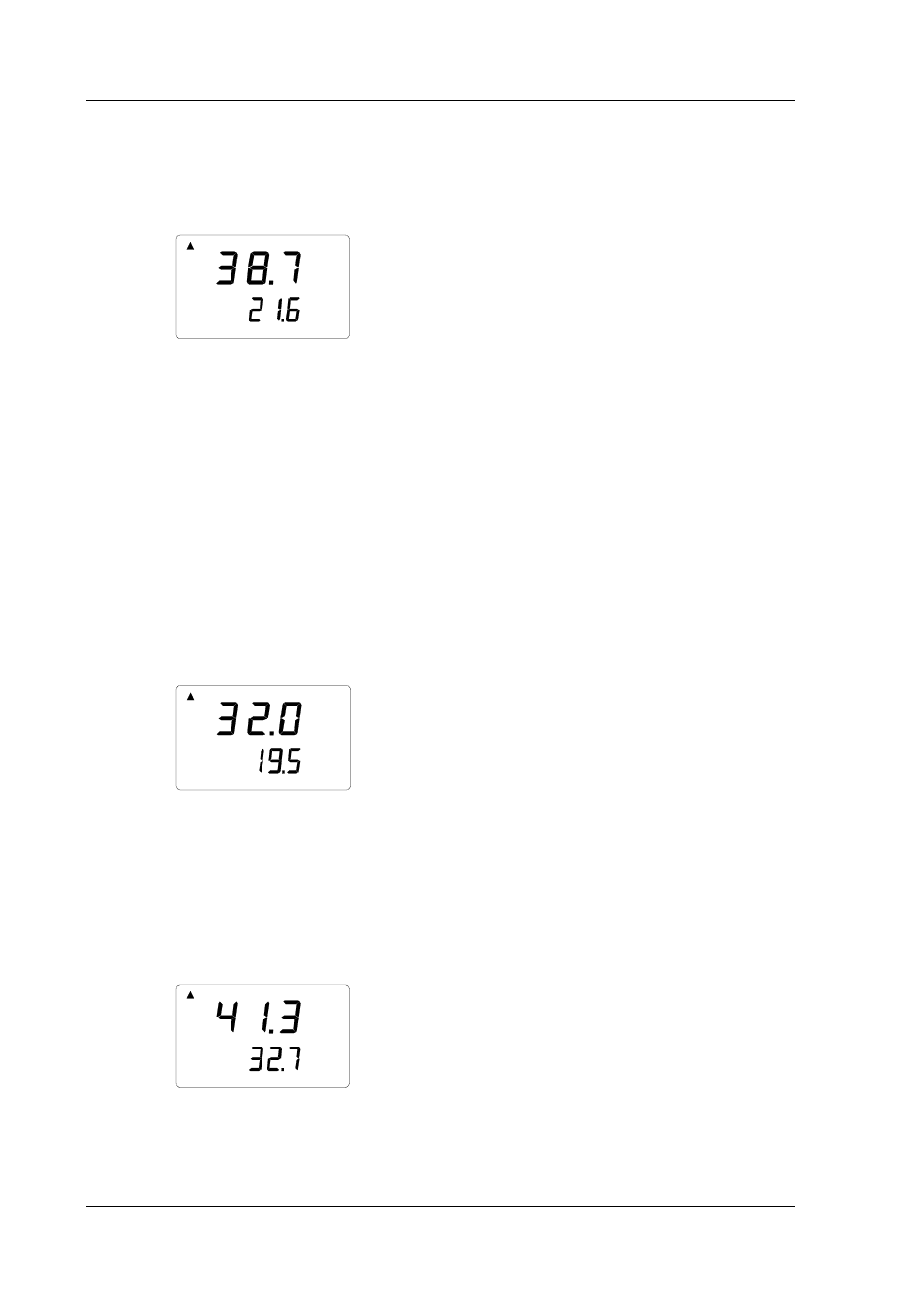 3 hold-mode, 1 min-mode, 2 max-mode | Hold-mode 4.3.1, Min-mode, Max-mode | Vaisala HMP42 User Manual | Page 14 / 74