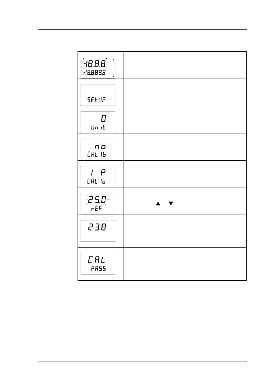 3 one-point temperature calibration, Press enter eight times, Press mode four times | Vaisala HMP42 User Manual | Page 61 / 74