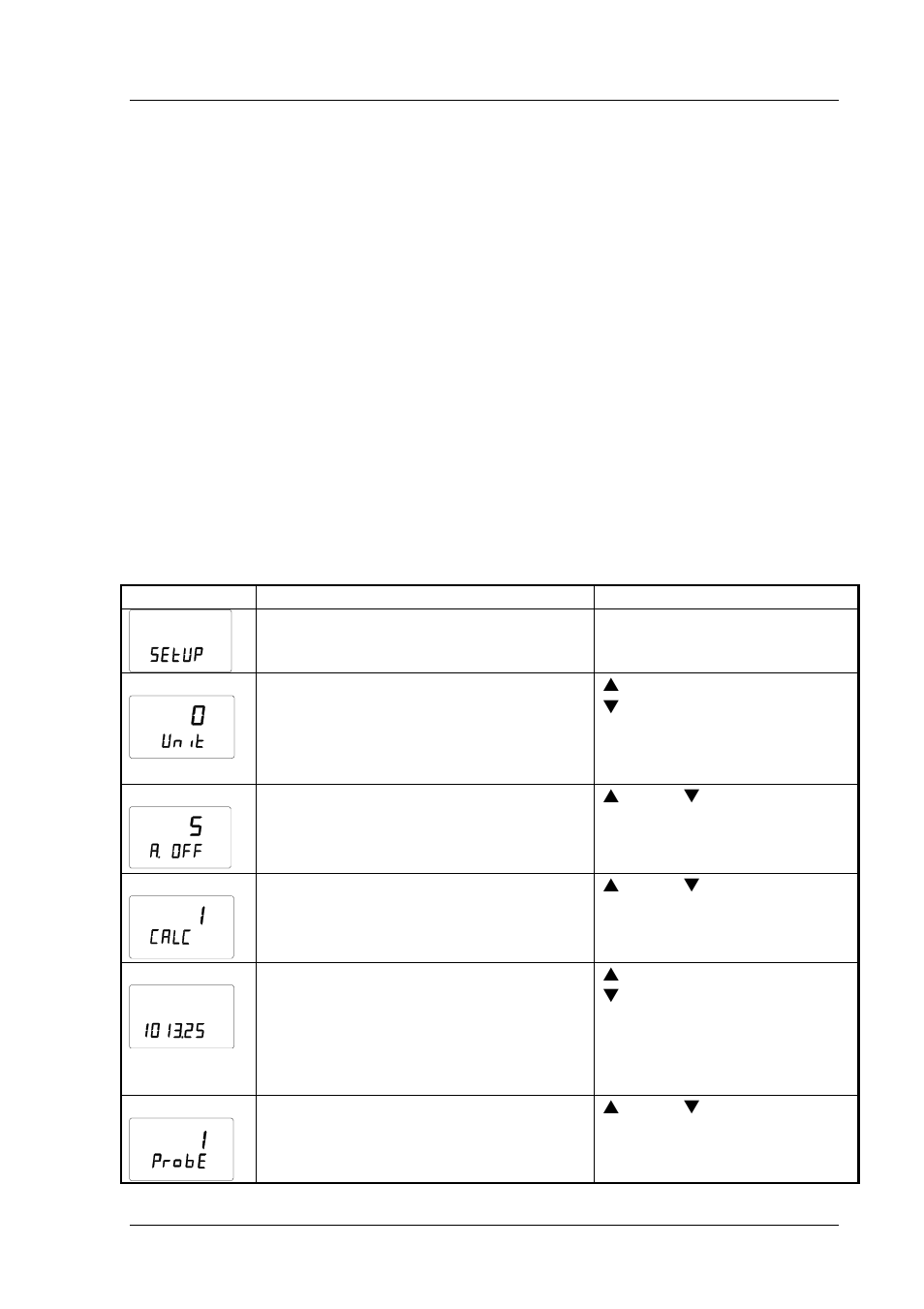 Setup | Vaisala HMP42 User Manual | Page 71 / 74