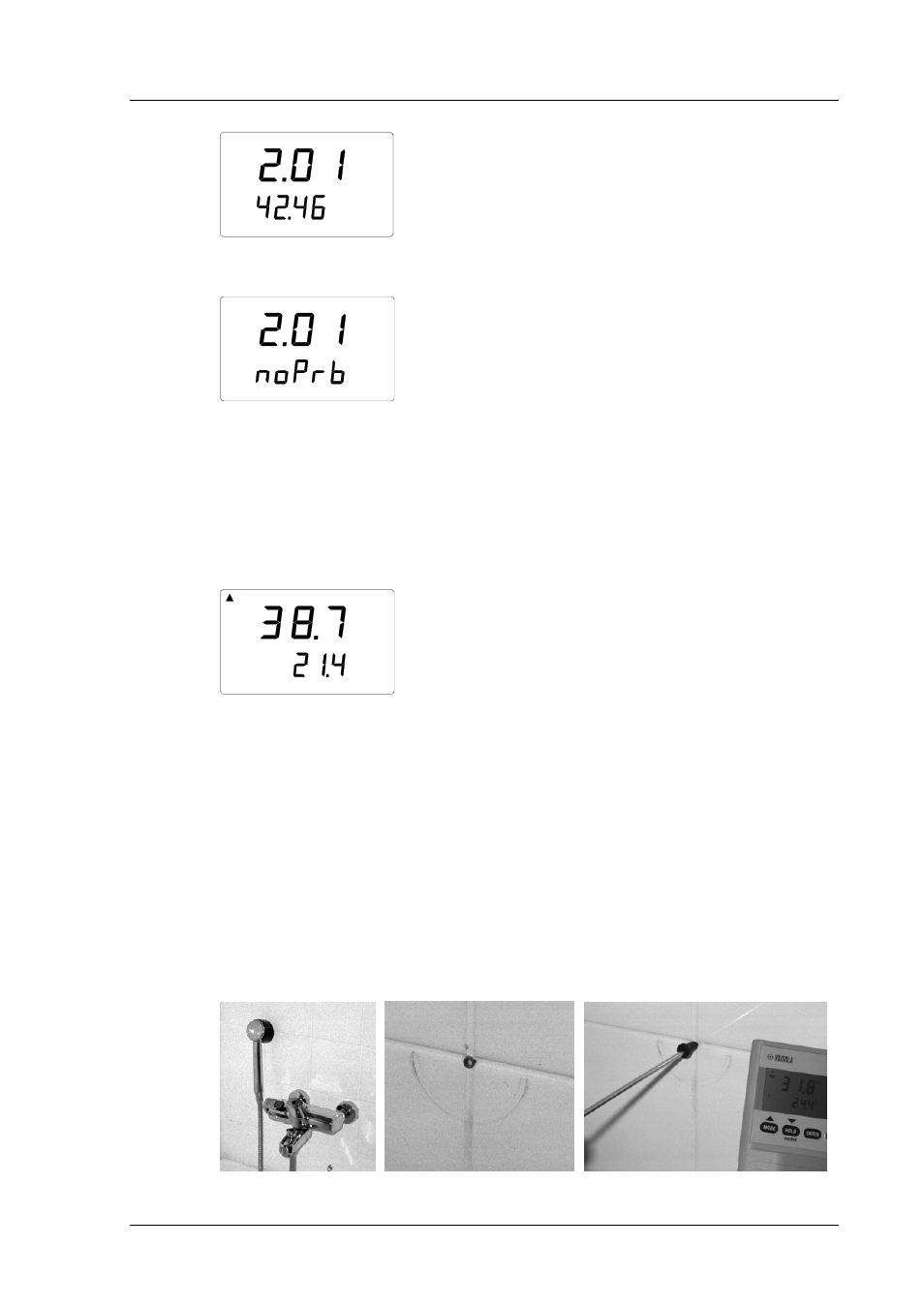 1 example 1: measuring humidity in a bathroom, Example 1: measuring humidity in a bathroom | Vaisala HMP42 User Manual | Page 9 / 74