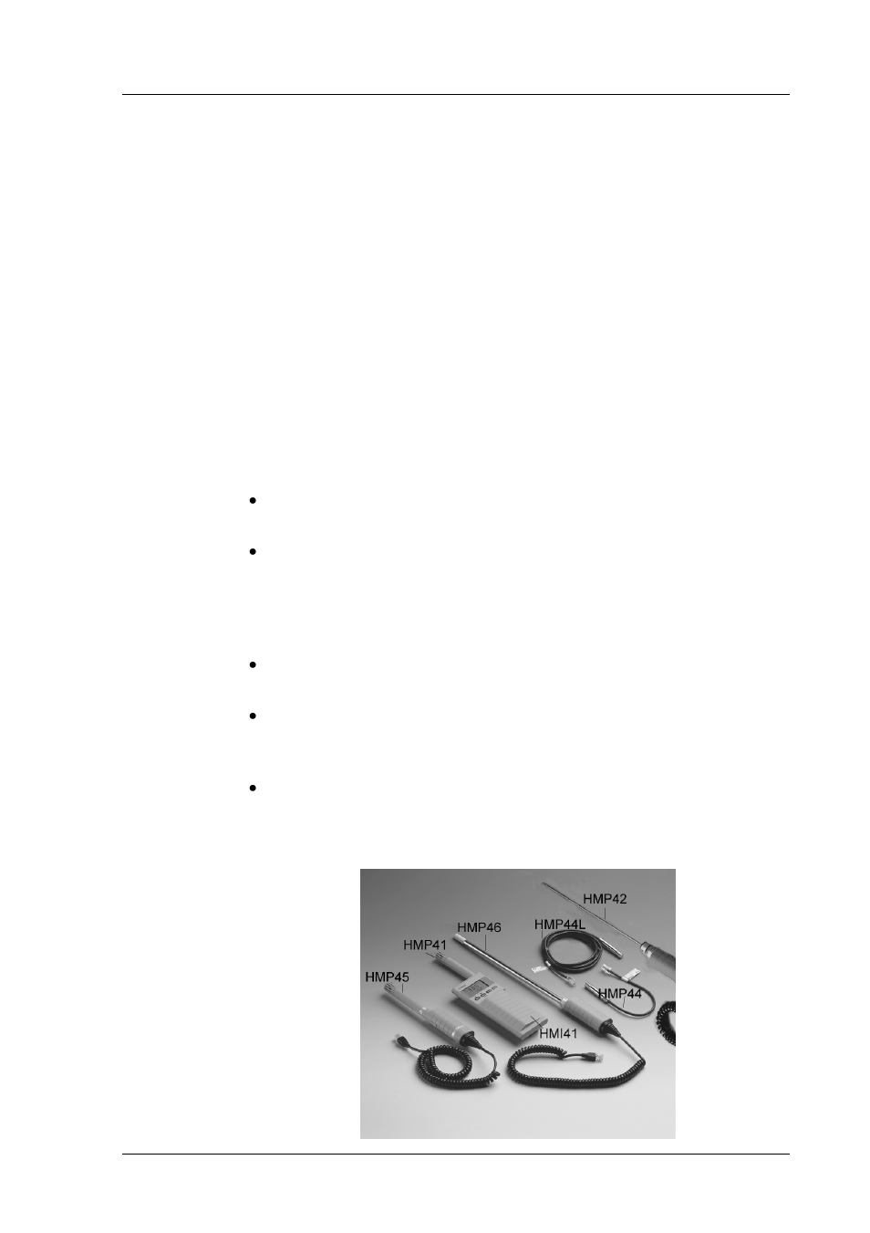 The hmi41 indicator and probes | Vaisala HMP46 User Manual | Page 5 / 72