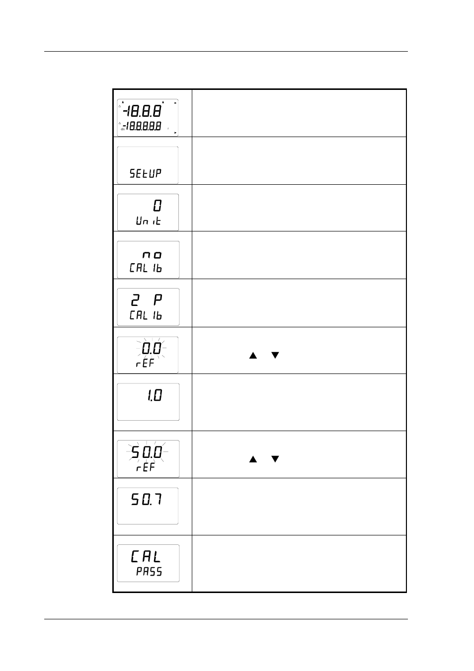 4 two-point temperature calibration, Press enter eight times, Press mode five times | Vaisala HMP46 User Manual | Page 58 / 72