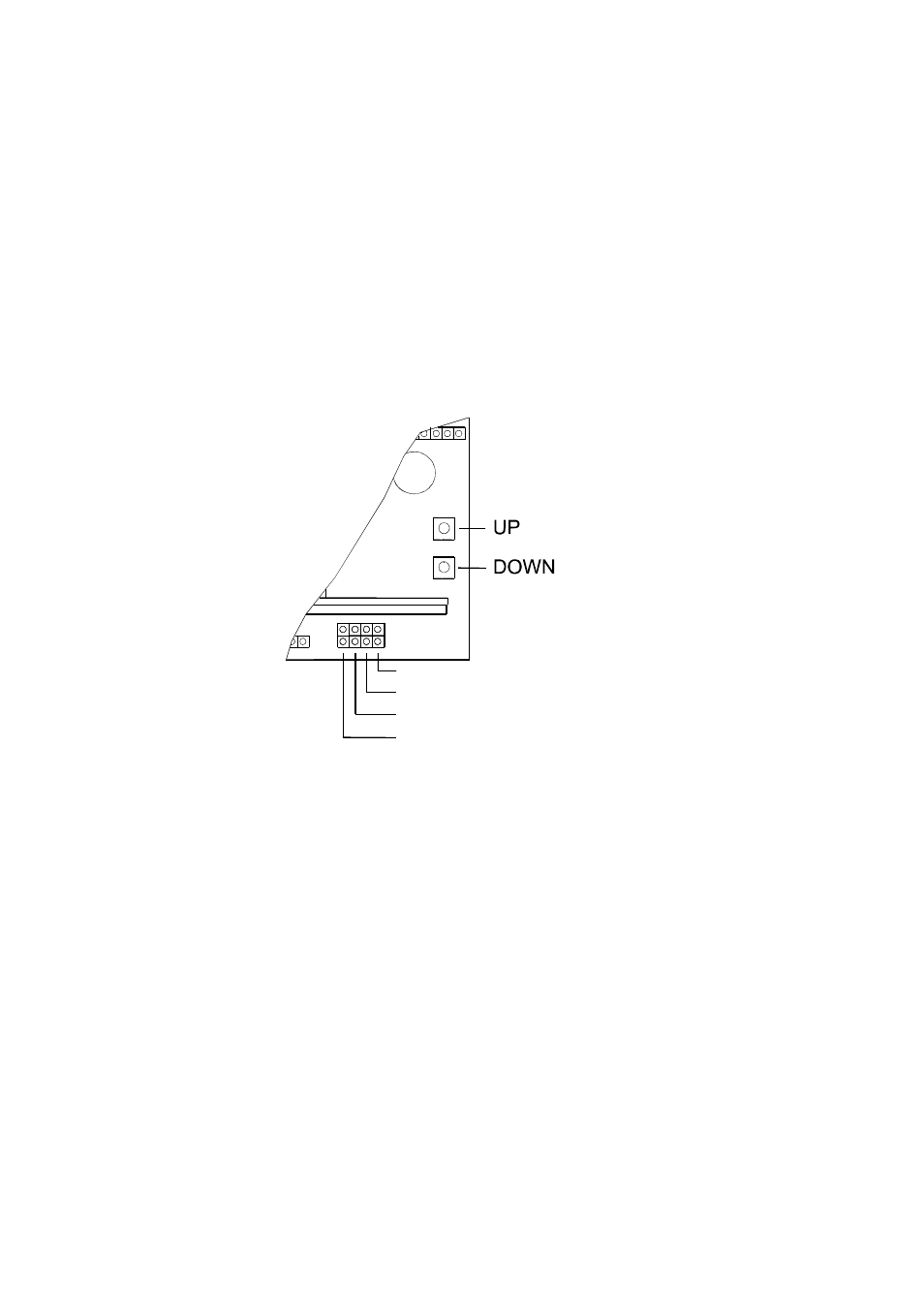 Figure 5, Calibration pins and pushbuttons | Vaisala HMM212 User Manual | Page 24 / 36