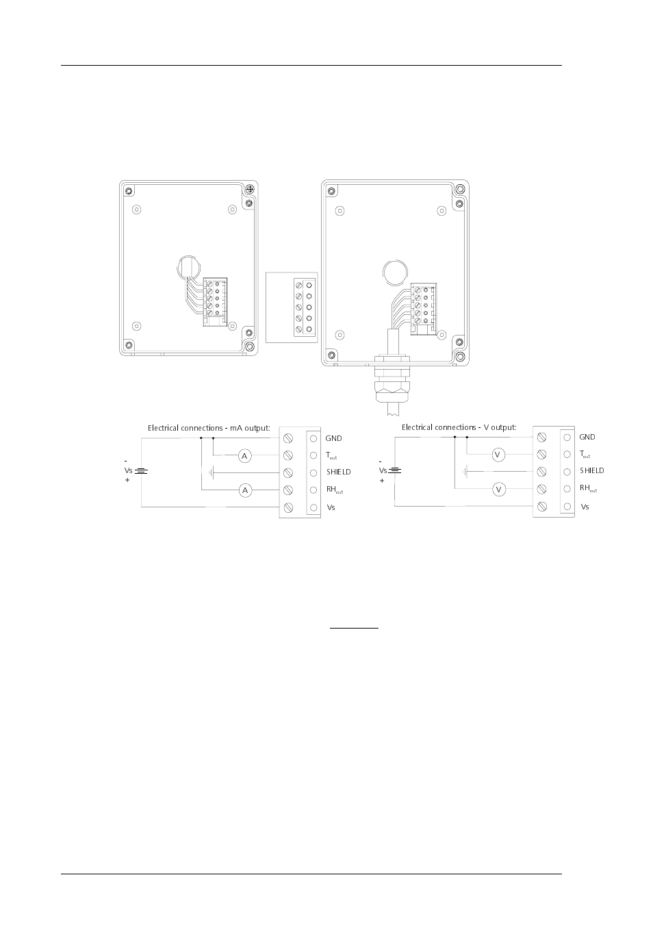 Wires (awg 15 ), stranded wires recommended | Vaisala HMP140 User Manual | Page 10 / 28