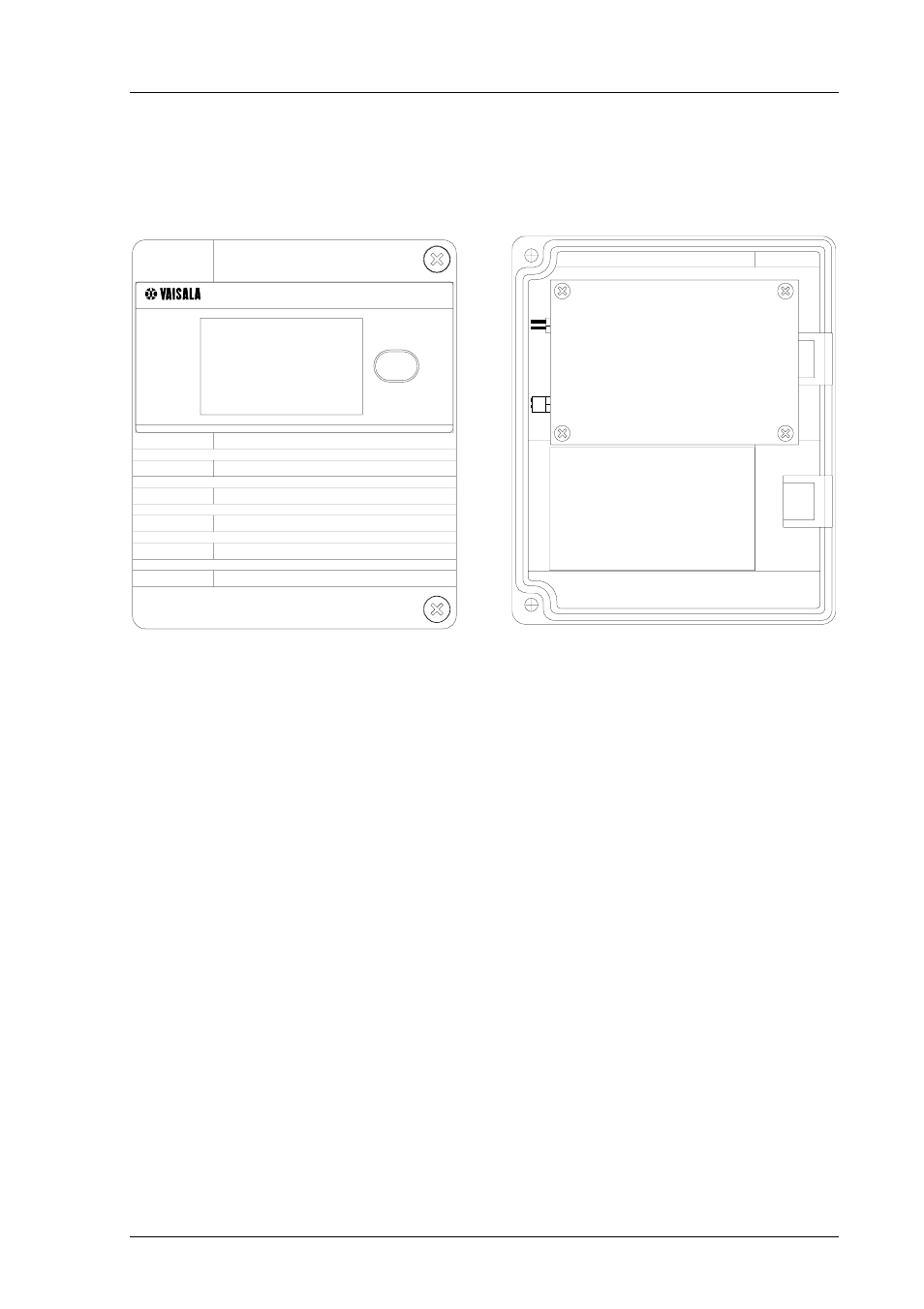 Appendix 2: settings of the local display | Vaisala HMP140 User Manual | Page 23 / 28
