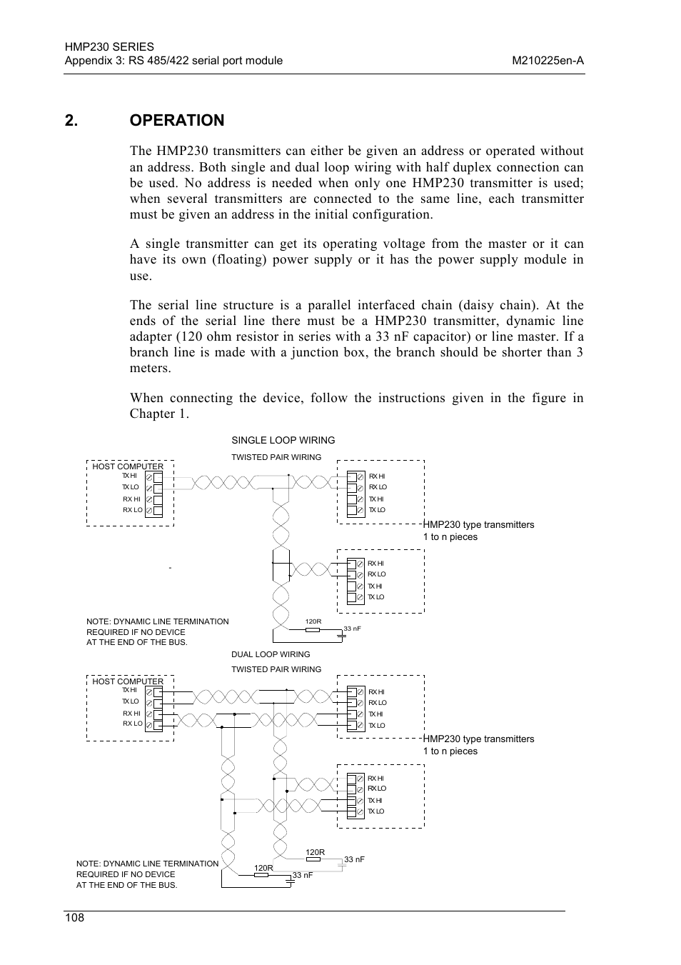 Operation | Vaisala HMP230 User Manual | Page 114 / 163