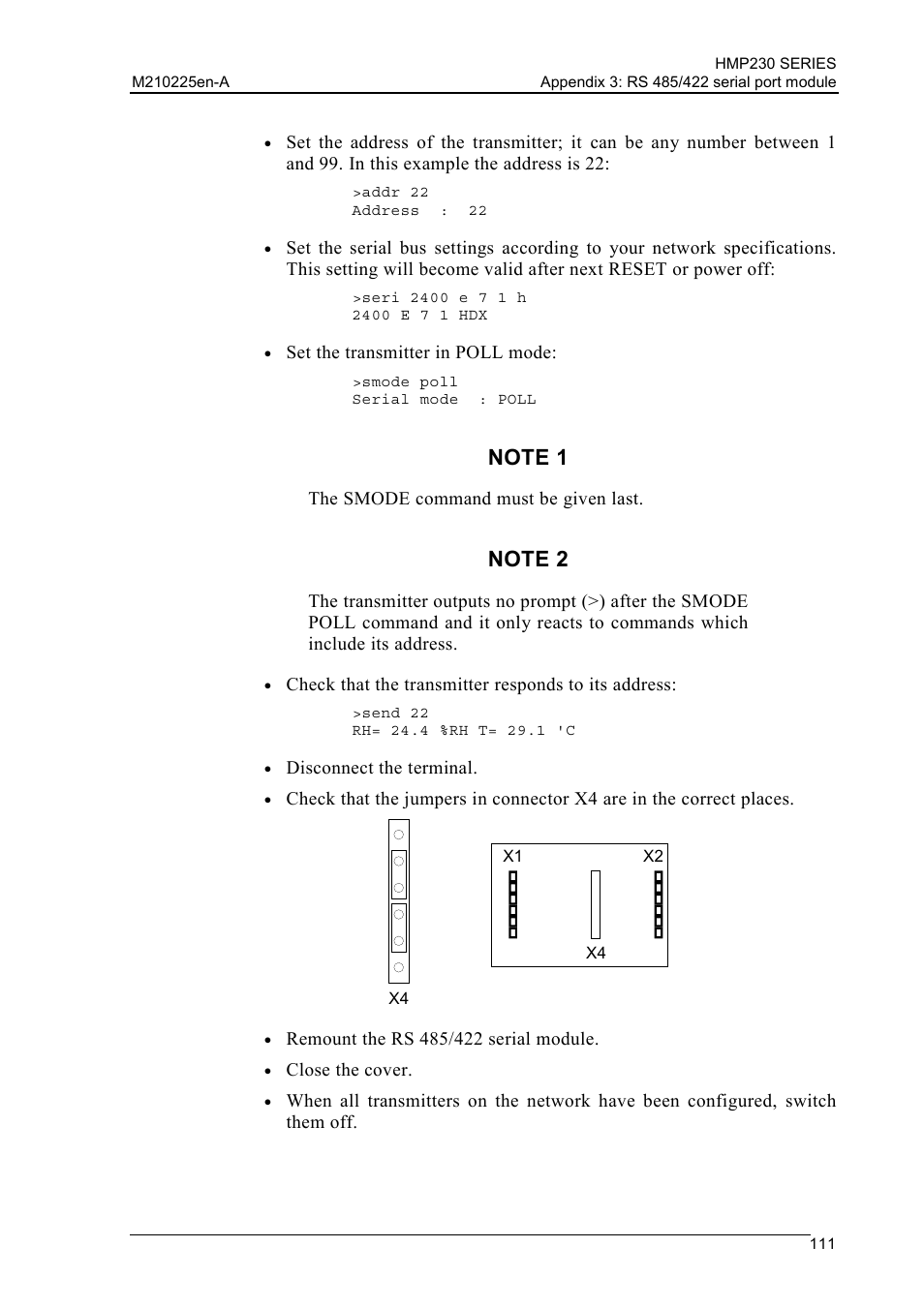 Vaisala HMP230 User Manual | Page 117 / 163