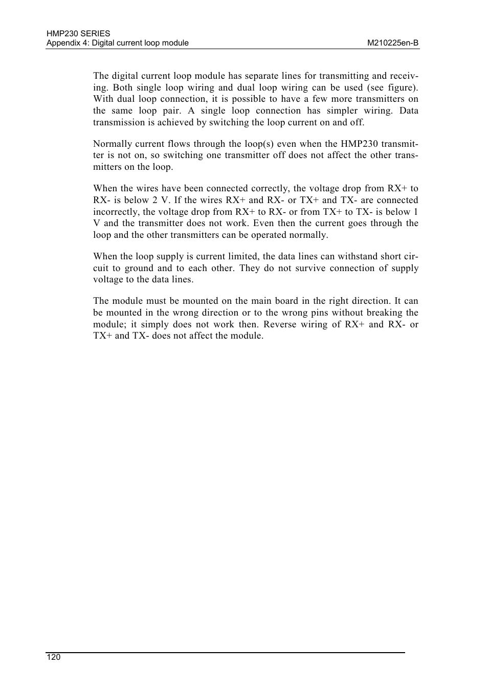 Vaisala HMP230 User Manual | Page 126 / 163